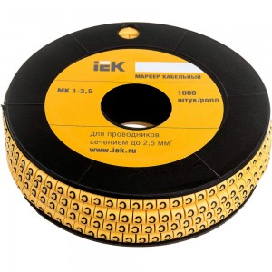 Маркировочное кольцо IEK 1-2.5мм, C, МК, 1000шт/ролл UMK10-C