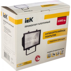 Светильник IEK ИО-1000w черный IP54 IEK LPI01-1-1000-K02