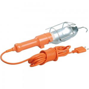 Переносной светильник IEK УП-1P, плоская вилка, с выключателем, 2Р, 10м, ИЭК WSP20-10-K09