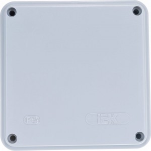 Распаячная коробка IEK открытой проводки, открытой проводки, 100x100x50, IP44, KM41233, 6 кабель вводов, ИЭК UKO11-100-100-050-K41-44