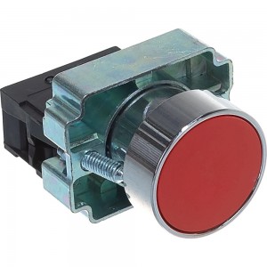 Кнопка управления IEK, LAY5-BA41, без подсветки, красная BBT60-BA-K04