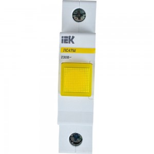 Сигнальная лампа IEK DIN 1P желтая матрица ЛС-47М ИЭК MLS20-230-K05