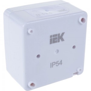 Одноклавишный выключатель IEK Гермес PLUS ВС20-1-0-ГПБ наружный IP54 829428