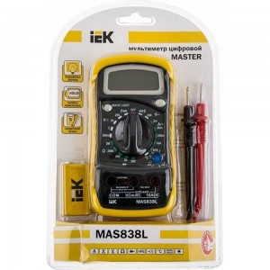 Цифровой мультиметр IEK Master MAS838L 139330