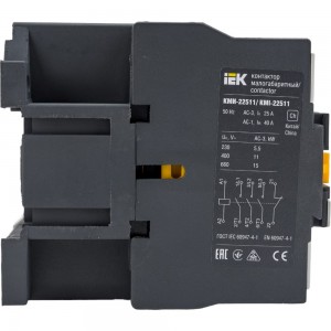 Контактор IEK КМИ-22511, 25А, 400В/АС3, 1НЗ KKM21-025-400-01