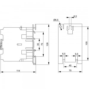 Контактор IEK КМИе-46512 KKME41-065-230-11