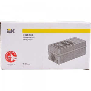 Выключатель IEK ВКИ-230, 3Р, 16А, 230/400В, IP40 KVK30-16-3