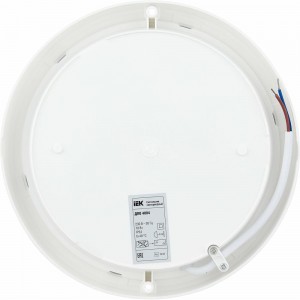 Светодиодный светильник IEK LED ДПО 4004, 18вт, 4000k, белый, круг