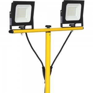 Светодиодный прожектор на штативе IEK LED СДО 06-2х30Ш, 6500К, IP65, черный LPDO606-2X030-65-K02