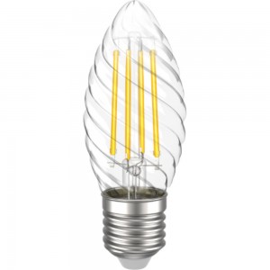 Лампа IEK серия 360 LED, CT35, свеча витая, 5вт, 230В, 4000К, E27 LLF-CT35-5-230-40-E27-CL