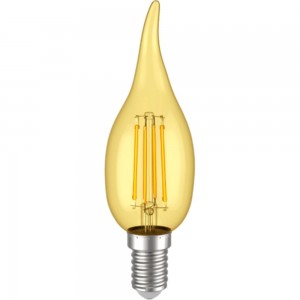 Лампа IEK серия 360 LED, CВ35, свеча на ветру, золото, 7вт, 230В, 2700К, E14 LLF-CB35-7-230-30-E14 -CLG