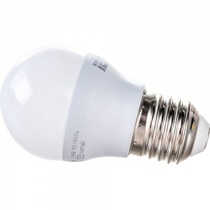 Лампа IEK LED, G45, шар, 5вт, 230В, 6500К, E27 LLE-G45-5-230-65-E27