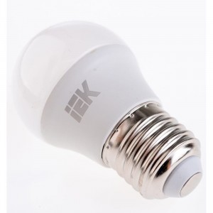 Лампа IEK LED, G45, шар, 7вт, 230В, 3000К, E27 LLE-G45-7-230-30-E27