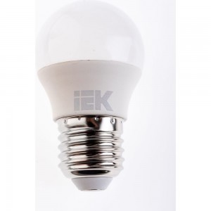 Лампа IEK LED, G45, шар, 7вт, 230В, 4000К, E27 LLE-G45-7-230-40-E27