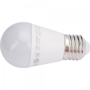 Лампа IEK LED, G45, шар, 9вт, 230В, 3000К, E27 LLE-G45-9-230-30-E27