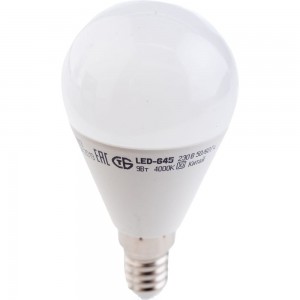 Лампа IEK LED, G45, шар, 9вт, 230В, 4000К, E14 LLE-G45-9-230-40-E14