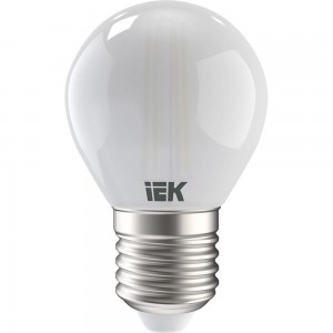 Лампа IEK серия 360, LED, G45, шар матовый, 7вт, 230В, 3000К, E27 LLF-G45-7-230-30-E27-FR