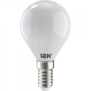 Лампа IEK серия 360 LED, G45, шар, матовая, 7вт, 230В, 4000К, E14 LLF-G45-7-230-40-E14-FR