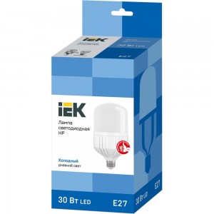 Лампа IEK LED, HP, 30вт, 230В, 6500К, E27 LLE-HP-30-230-65-E27