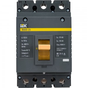 Автоматический выключатель IEK ВА88-35, 3Р, 125А, 35кА SVA30-3-0125