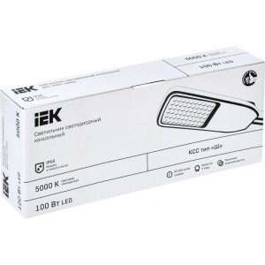 Светильник IEK ДКУ 1004-150Ш, LED, 5000К, IP65, серый LDKU1-1004-150-5000-K03