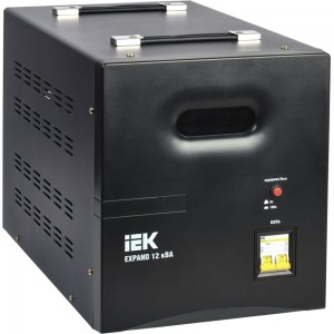 Однофазный стабилизатор напряжения IEK, переносной 12кВА EXPAND IVS21-1-012-11