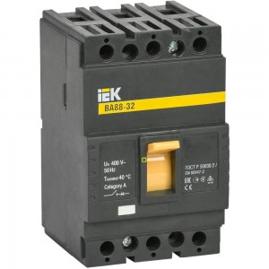 Автоматический выключатель IEK ВА88-32 3Р 100А 25кА SVA10-3-0100