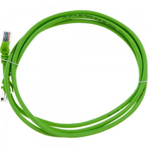 Коммутационный шнур патч-корд IEK ITK кат.5Е UTP, 2м, зеленый PC02-C5EU-2M