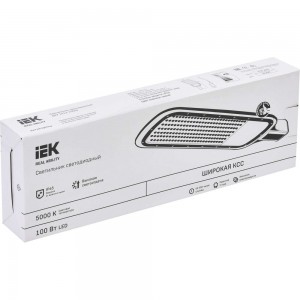 Светильник IEK LED ДКУ 1012-100Ш 5000К, IP65, серый LDKU1-1012-100-5000-K03