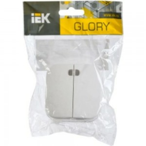 Выключатель IEK ВС20-2-1-ХБ 2-кл. инд. о/у 10А GLORY белый EVH21-K01-10