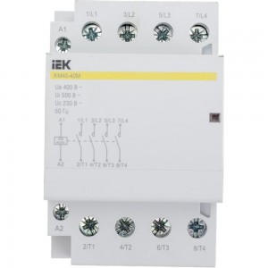 Модульный контактор IEK КМ40-40М AC/DC MKK21-40-40