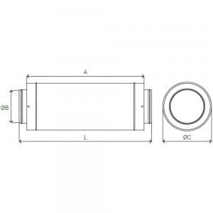 Круглый шумоглушитель IMPERA IMP.ST6.100 