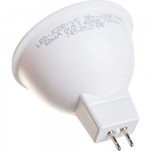 Светодиодная лампа IN HOME LED-JCDR-VC 8Вт 230В GU5.3 4000К 600Лм 4690612020334