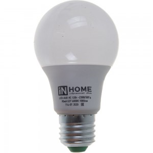 Светодиодная лампа IN HOME LED-A60-VC 12Вт 230В Е27 4000К 1080Лм 4690612020242