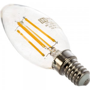 Светодиодная лампа IN HOME LED-СВЕЧА-deco 9Вт 230В Е14 3000К 810Лм прозрачная 4690612026183
