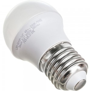 Светодиодная лампа IN HOME LED-ШАР-VC 4Вт 230В Е27 4000К 360Лм 4690612030593