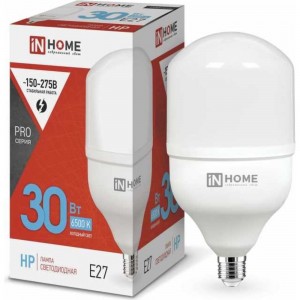 Светодиодная лампа IN HOME LED-HP-PRO 30Вт 230В Е27 6500К 2700Лм 4690612031088