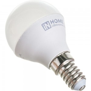 Светодиодная лампа IN HOME LED-ШАР-VC 4Вт 230В Е14 4000К 360Лм 4690612030531