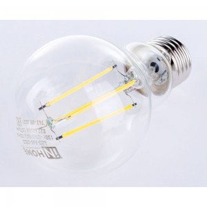 Светодиодная лампа IN HOME LED-A60-deco 13Вт 230В Е27 4000К 1170Лм прозрачная 4690612035604