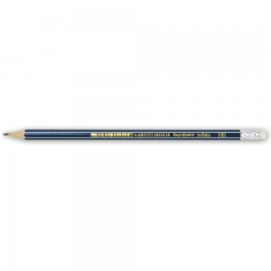 Чернографитный карандаш INFORMAT ZEBRA НВ с ластиком заточенный шестигранный PPNBZ-HB