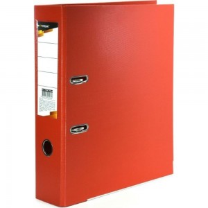 Папка-регистратор INFORMAT 75 мм, двустороннее покрытие, PVC P2PVC-75/Red