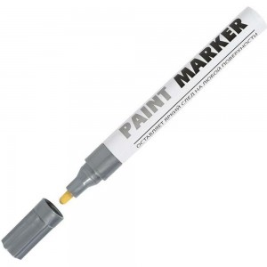 Маркер-краска INFORMAT PAINT PROFESSIONAL 4 мм, серебро, круглый, нитро-основа KRR04S