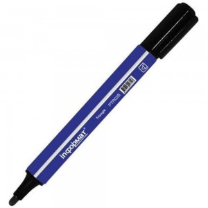 Перманентный маркер INFORMAT TRIANGLE 4 мм синий круглый наконечник треугольный корпус PTR02B