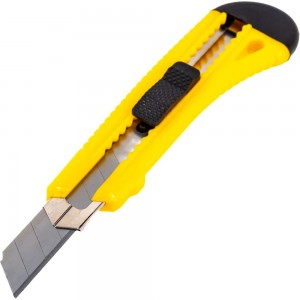 Канцелярский нож INFORMAT усиленный 18 мм, с фиксатором и металлическими направляющими CIF18MG