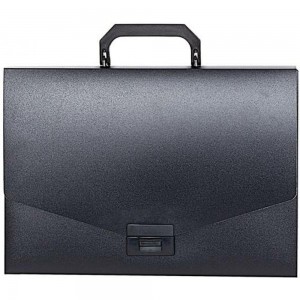 Портфель INFORMAT А4, черный, пластик, 700 мкм, ручка, замок NL6175-01