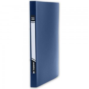 Папка-скоросшиватель INFORMAT А4 синий пластик 500 мкм внутренний карман NC4455B