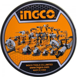 Диск отрезной набор (10 шт, 125 мм, 22.2 мм) в металлическом боксе INGCO MCD121255