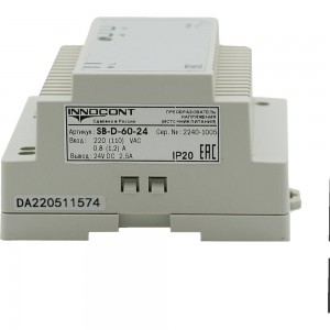 Преобразователь напряжения INNOCONT SB-D-60-24 