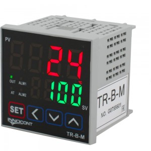 Температурный контроллер INNOCONT 2 дисплея, 4 разряда, 72x72x60 мм, 2 аварийных выхода, 110-220VAC, выход: реле + твердотельное реле TR-B-M