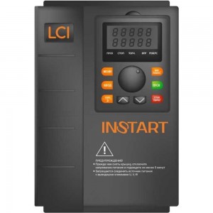 Преобразователь частоты INSTART lci-g7.5/p11-4b 7.5квт/11квт, 18а/24a, 3ф, 380в, 50гц/60гц, ip20, с панелью управления 91000